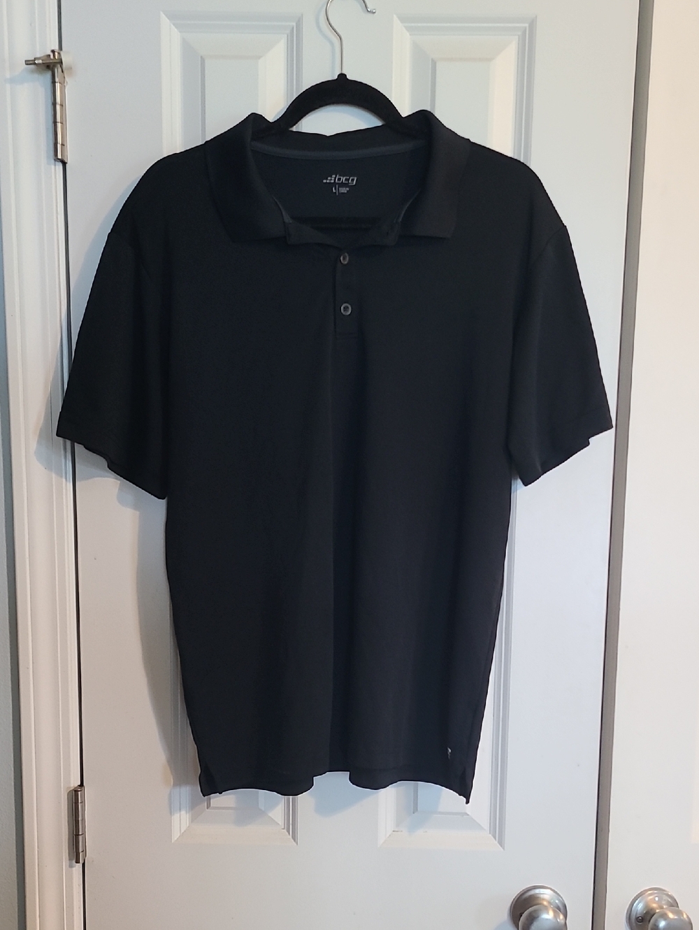 bcg Black Men's Short Sleeve Polo - Picture 1 of 4